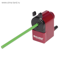 Точилка механическая BRAUBERG, чёрный/бордовый