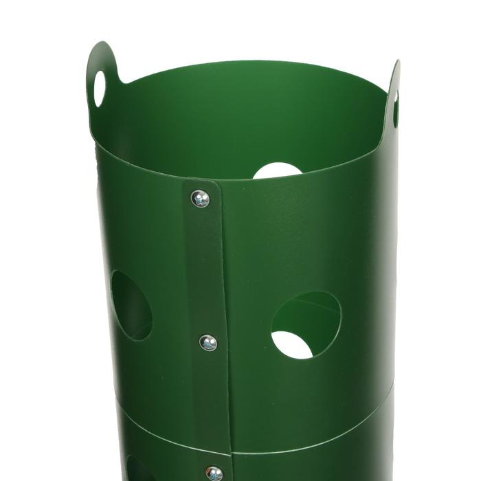 Клумба &laquo;Цветочная колонна&raquo;, d = 17 см, h = 70 см, зелёная