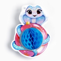 Ёлочная игрушка новогодняя &laquo;Змейка&raquo;, на Новый год, 10,5 х 12,6 см