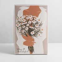 Коробка подарочная складная, упаковка, &laquo;Ромашки&raquo;, 30 х 20 х 9 см