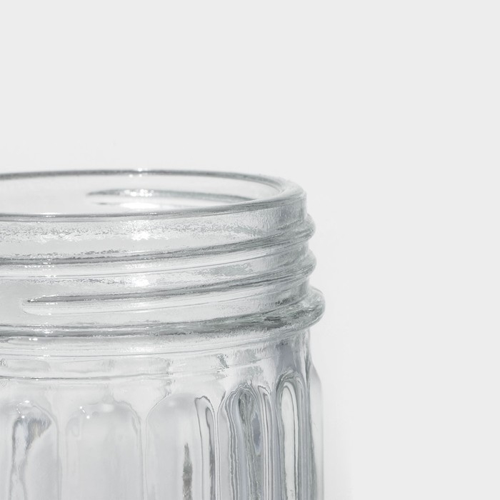 Сахарница стеклянная с дозатором Доляна &laquo;Перелив&raquo;, 210 мл, 13,5&times;7 см