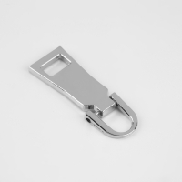 Пуллер для молнии, металлический, 3,7 &times; 1,25 см, 5 шт, цвет серебряный