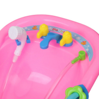 Набор резиновых игрушек для ванны &laquo;Пупс в ванне&raquo;, с пищалкой, 5 шт, цвет МИКС, Крошка Я