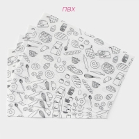 Салфетки сервировочные на стол Доляна Kitchen, 4 шт, 45&times;30 см