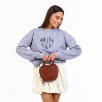 Сумка женская кросс-боди на молнии, цвет коричневый