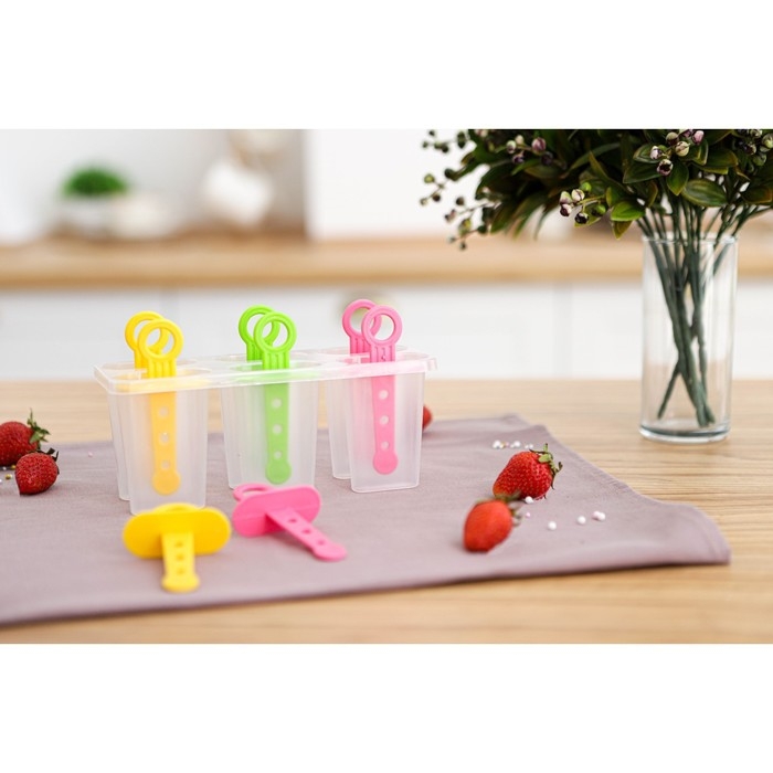 Форма для мороженого Доляна &laquo;Симпл&raquo;, 6 ячеек