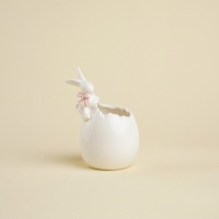 Конфетница фарфоровая SL Home &laquo;Лесные кролики&raquo;, 10&times;9&times;15 см, цвет белый