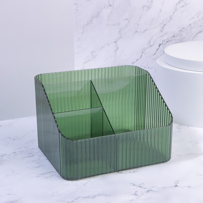 Органайзер для хранения &laquo;LIGHT&raquo;, 4 секции, 18 &times; 15 &times; 12 см, цвет МИКС