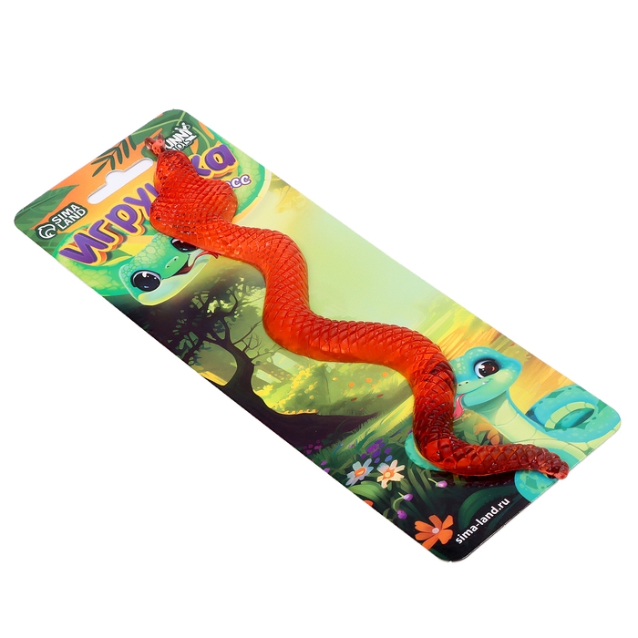 Новый год! Игрушка-антистресс &laquo;Змейка&raquo;, липучка, на блистере