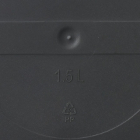 Горшок для цветов с поддоном Saffron, 1,5 л, d=14,6 см, h=13,5 см, пластиковый, цвет чёрный