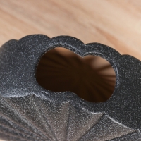 Ваза керамика настольная "Кайо" классик,d-8х5см, 20,5х20,5 см, чёрный