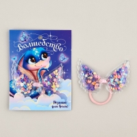 Резинка для волос с шейкером новогодняя &laquo;Волшебство&raquo; на Новый год, диам, 5 см