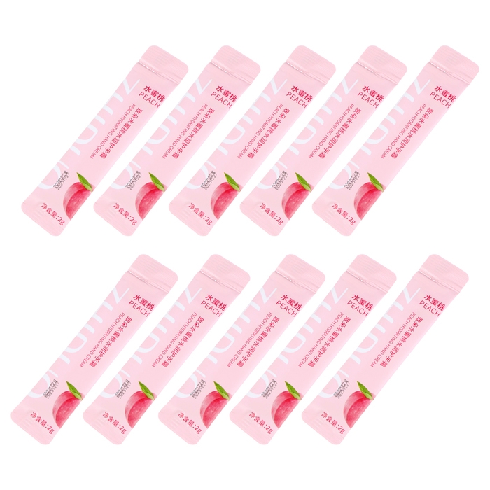 Увлажняющий крем для рук с персиком, набор 2 г x 10 шт