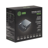 Проектор Cactus CS-PRE.09B.WVGA LCD,1200лм,1024х600,350:1, ресурс лампы:30000часов,USB,HDMI