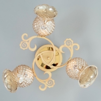 Люстра "Фрези" 3хЕ27 40Вт золото 54х54х28 см BayerLux