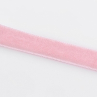 Лента бархатная, 10 мм, 18 &plusmn; 1 м, цвет розовый №08