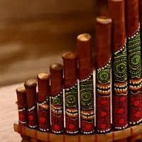 Сувенирный музыкальный инструмент "Флейта" 30х5х18 см МИКС