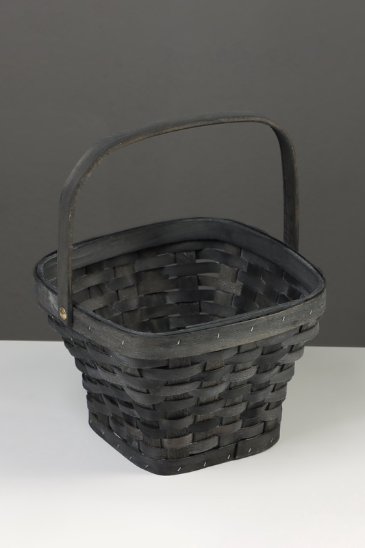 Набор корзин плетёных, 3 шт., 28&times;28&times;16 см, 23&times;23&times;14 см, 18&times;18&times;12 см, ива, серая