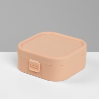 Органайзер для украшений &laquo;Шкатулка&raquo;, с крючками, 9&times;9&times;3.8 см, розовый