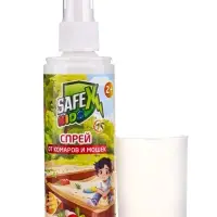 Спрей от комаров и мошек "Safex KIDS", 100 мл 2 штуки