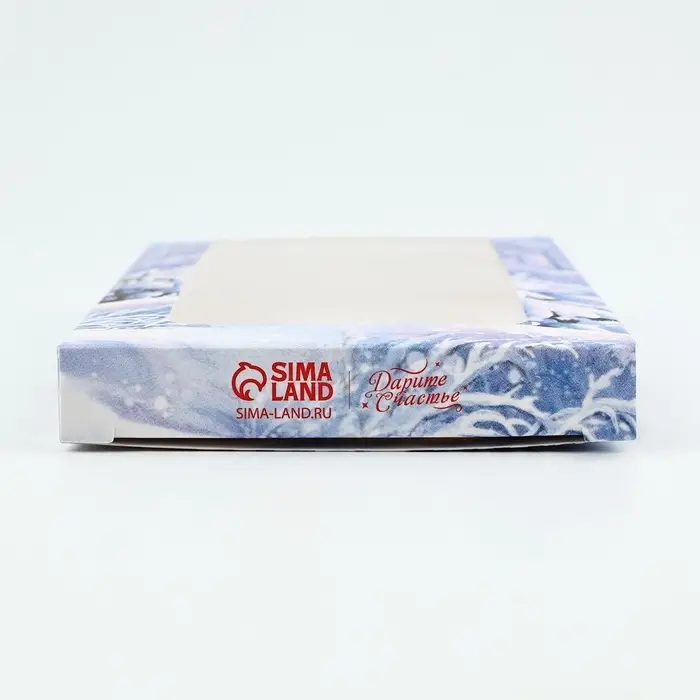 Коробка для шоколада &laquo;Новогодних чудес&raquo;, с окном, 17 х 8.5 х 1.5 см