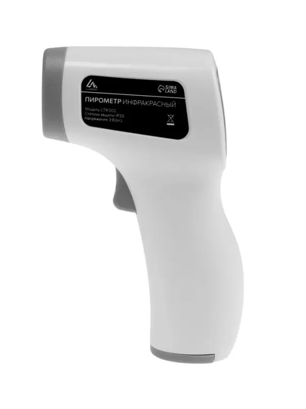 Пирометр бесконтактный LTR 002, инфракрасный, ЖК-дисплей, 2хААА(не в комп), подсветка