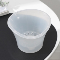 Кашпо для цветов со вставкой &laquo;Лагуна&raquo;, 600 мл, d=13 см, h=9 см, прозрачный