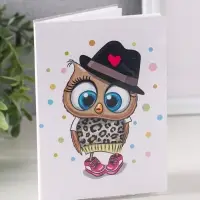 Фотоальбом 36 фото 10X15см, "Совёнок в шляпе",  ПП карм.,мягкая обложка