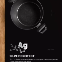 Кастрюля с крышкой 24 см Graphit-24C антипригарная 4,2 литра