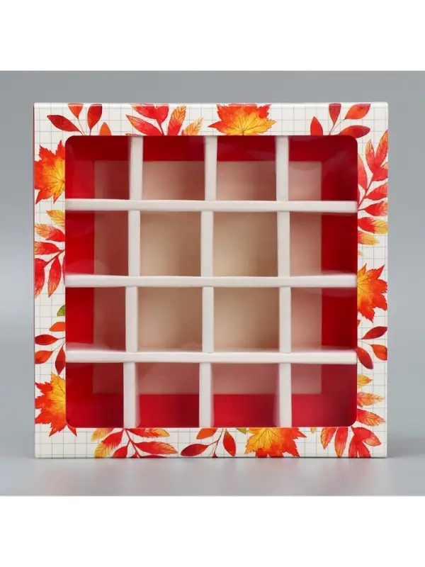 Коробка для конфет, кондитерская упаковка, 16 ячеек, &laquo;Классному учителю&raquo; 17.7 х 17.7 х 3.8 см