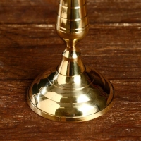 Подсвечник "Нико" латунь 8х8х15 см