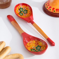 Ложка &laquo;Краснушка&raquo;, салатная, 6&times;21, хохлома