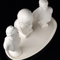 Набор бюстов на подносе, 20х10х15 см, белый