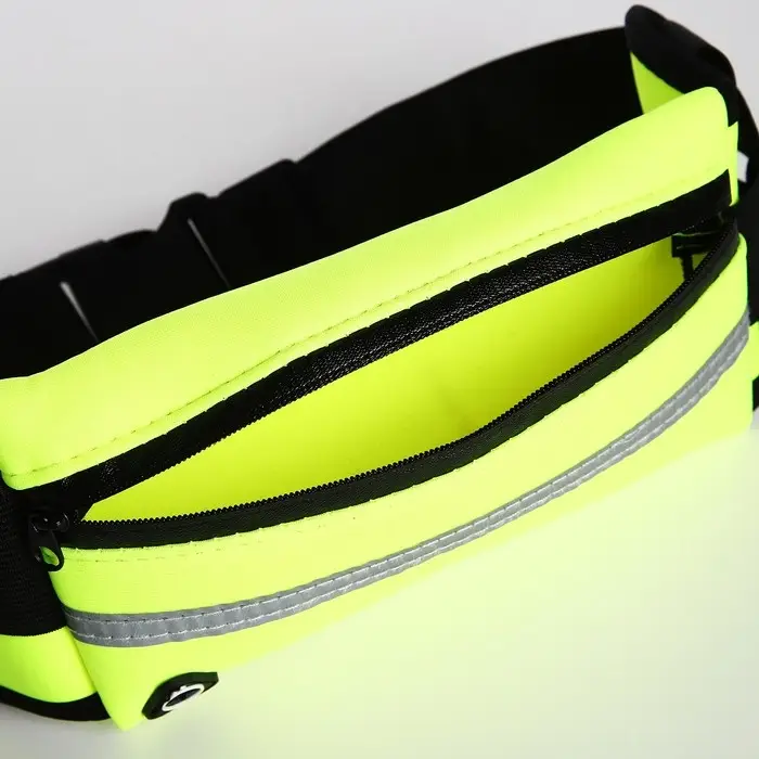 Сумка для бега на молнии, зелёная