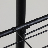 Подставка для цветов Greengo, 8 полок, 43 &times; 22 &times; 141 см, напольная, металл, чёрная