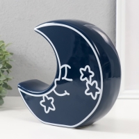 Копилка керамика "Месяц со звёздами" синий 20х5,5х19,8 см