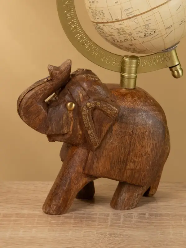 Глобус сувенирный, 11&times;8&times;21 см, подставка дерево