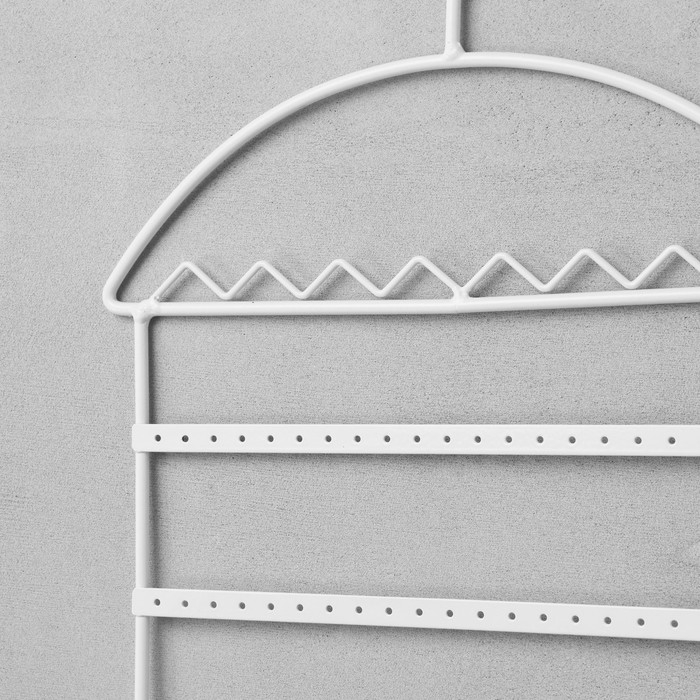 Органайзер для украшений &laquo;Вешалка&raquo;, 28&times;6,7&times;36 см, цвет белый