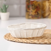 Корзинка для подачи Доляна &laquo;Молоко&raquo;, 18&times;13&times;5 см, цвет белый