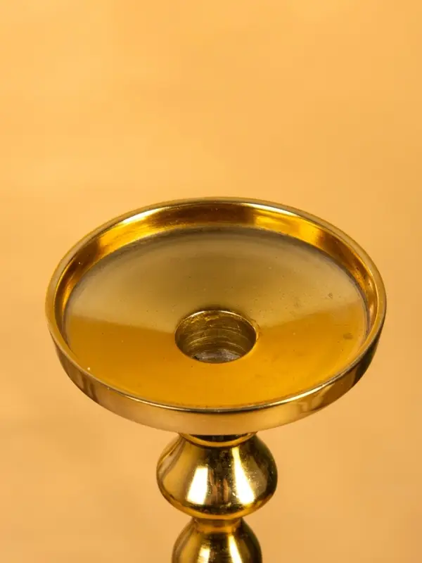 Подсвечник "Пьедестал" 11х11х42,5 см, алюминий, цв. Золото