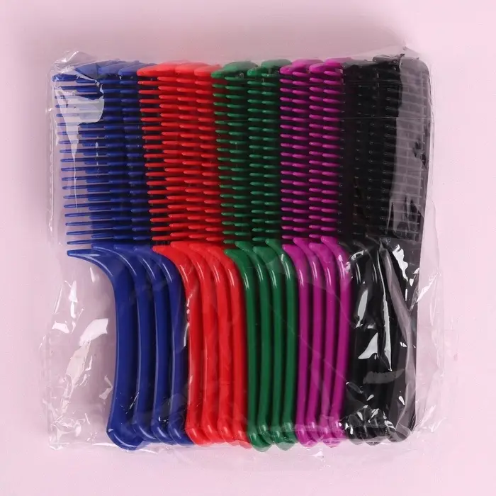 Расчёска с ручкой, 15&times;3.5 (&plusmn;1) см, фасовка 20 шт., МИКС