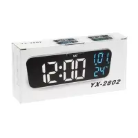 Часы - будильник электронные настольные: календарь, термометр, таймер, USB