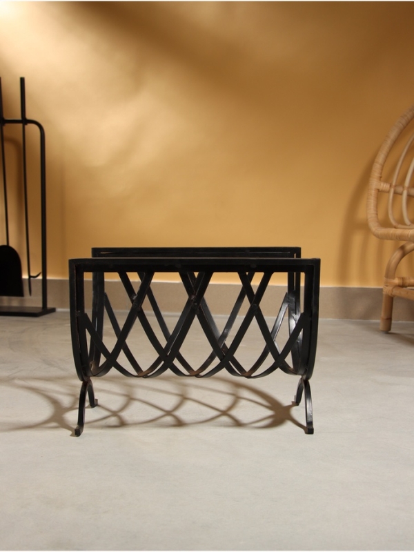 Дровница "Тепло" сталь 40х31х30 см