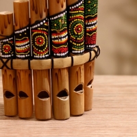 Сувенирный музыкальный инструмент "Флейта Пана" 1,5х15х8,5 см МИКС