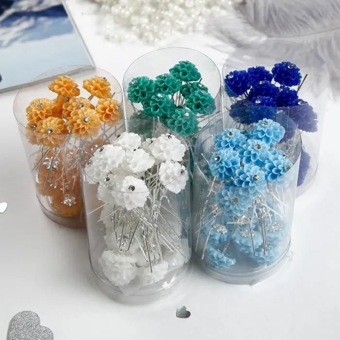 Шпилька для волос &laquo;Цветок объёмный&raquo;, МИКС