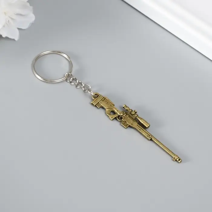 Металлический брелок для ключей на кольце &laquo;Оружие&raquo;, МИКС