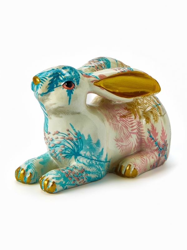 Фигура "Весенний зайчик" лежит, 10х19х12см
