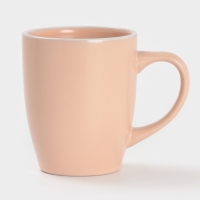 Кружка Доляна "Кремовое облако" 340мл 13х8,5х10,5, цвет кремовый