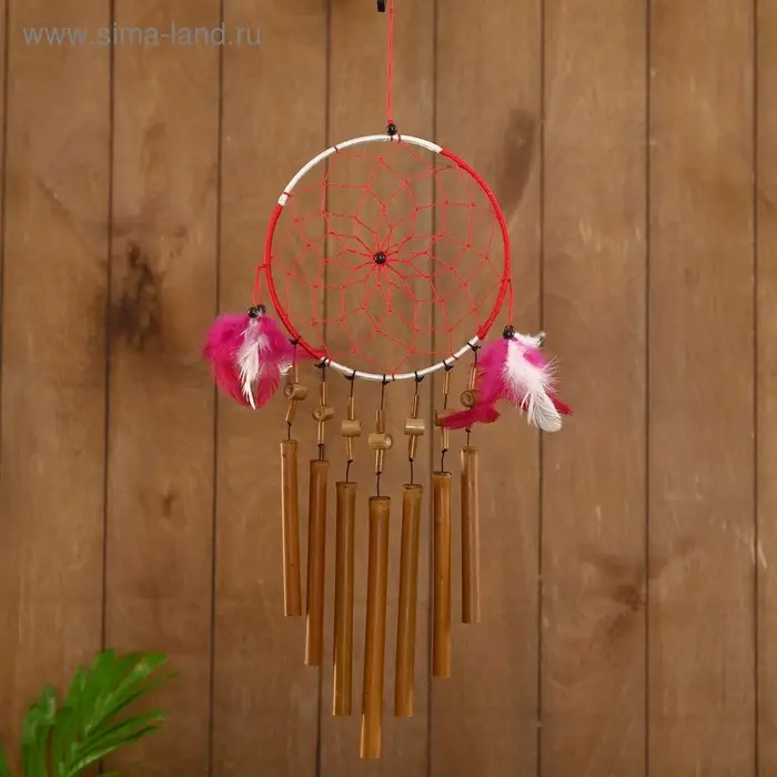 Музыка ветра "Ловец снов" бамбук 16х1х55 см  МИКС