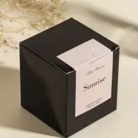 Свеча в вулканическом подсвечнике "Изгиб" жёлтая 8,3х8,5х7 см